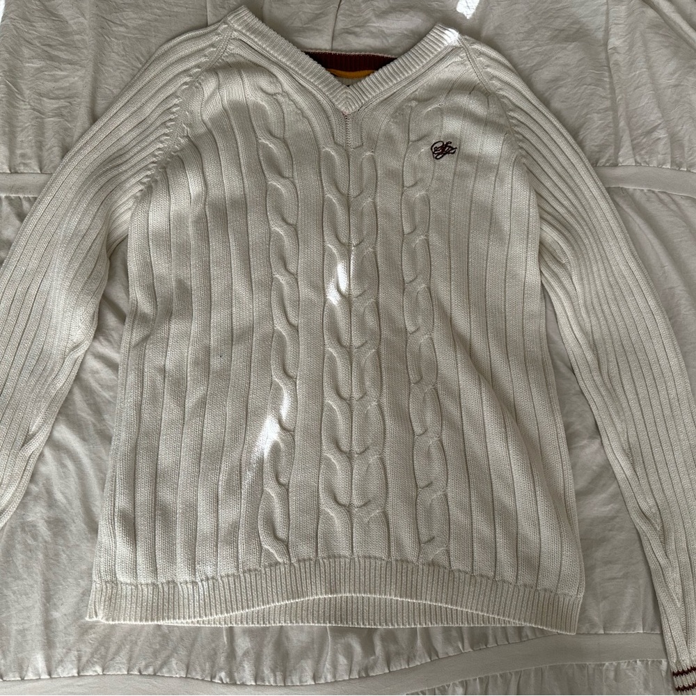 White warm sweater